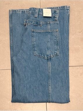 ZW COLLECTION HIGH WAIST WIDE LEG JEANS - REF. 9632-075